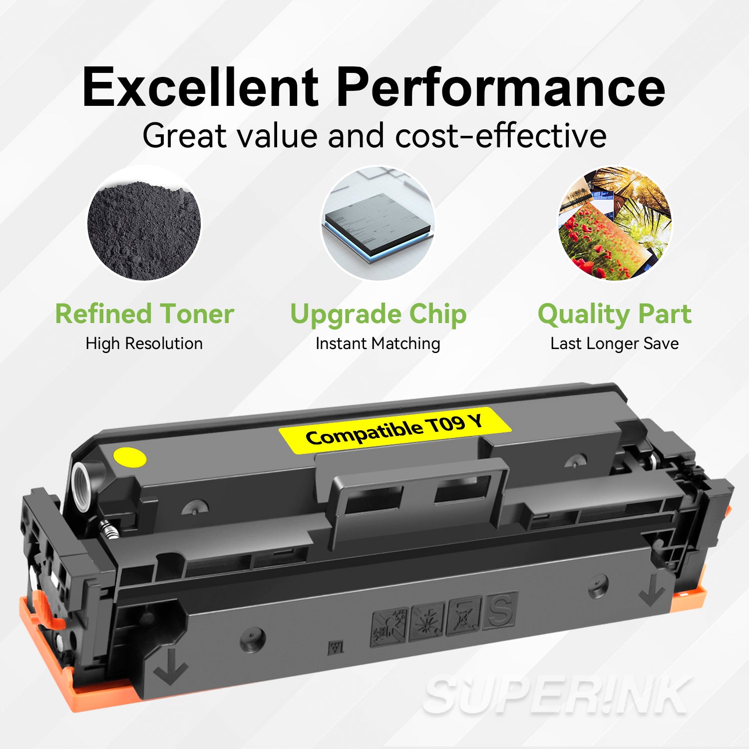 Compatible Canon T09 3017C005AA Yellow Toner