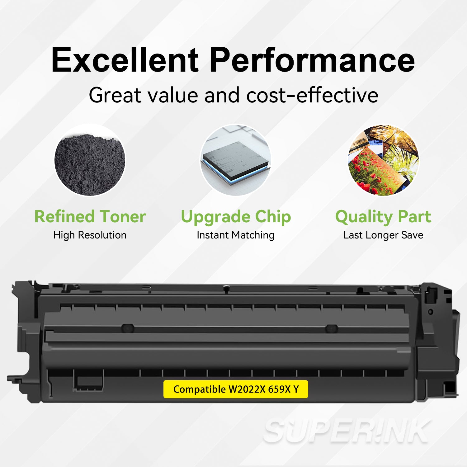 Compatible HP W2012X / 659X Yellow Toner By Superink