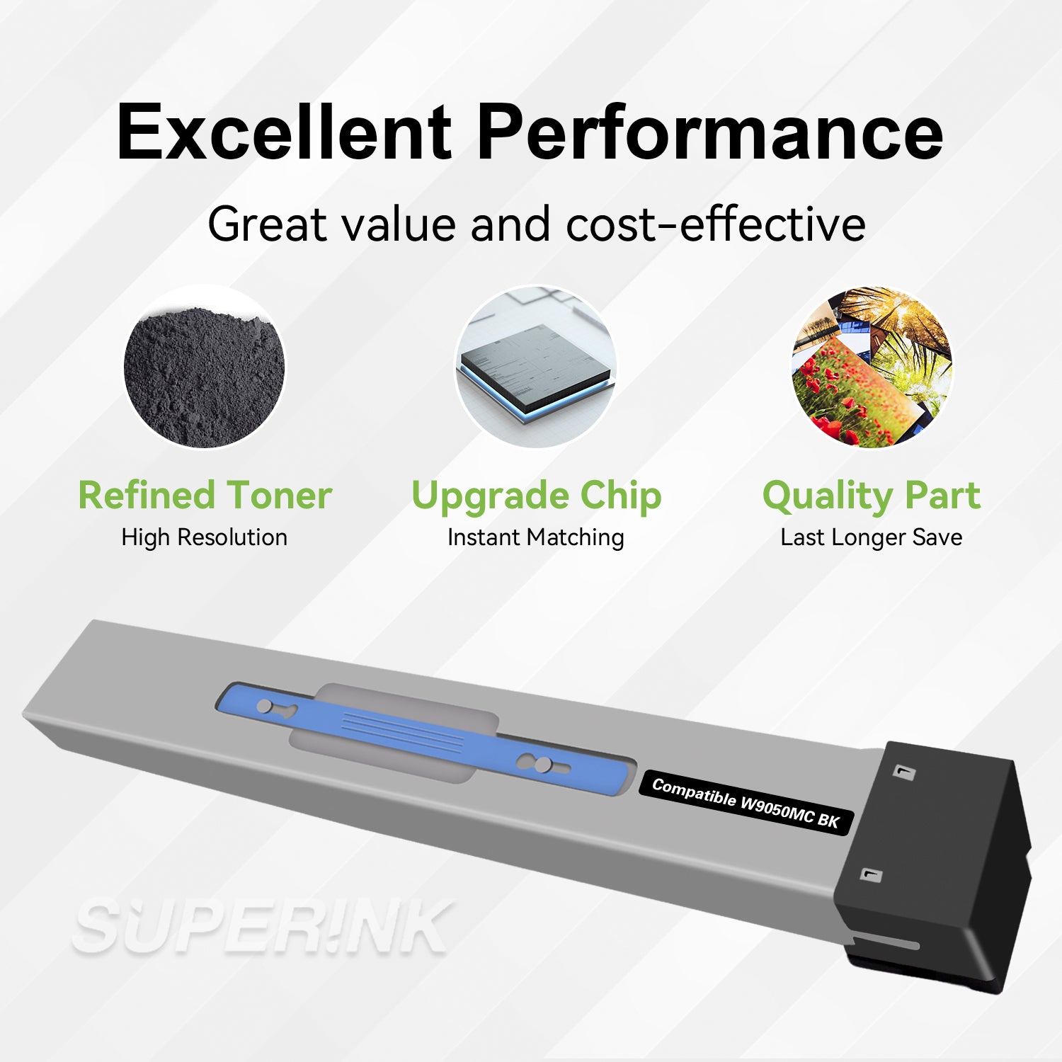 Compatible HP W9050MC Black Toner Cartridge By Superink