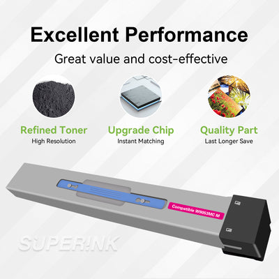 Compatible HP W9053MC Magenta Toner Cartridge By Superink