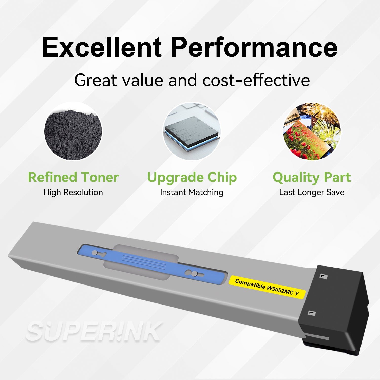 Compatible HP W9052MC Yellow Toner Cartridge By Superink