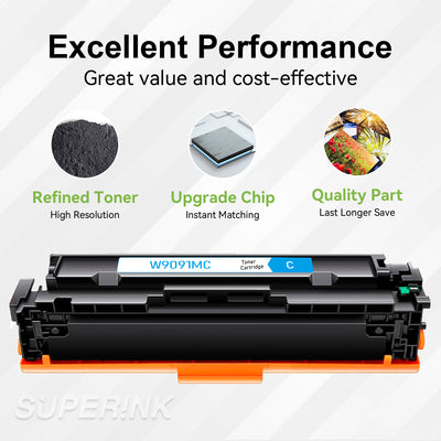 Compatible HP W9091MC Cyan Toner Cartridge