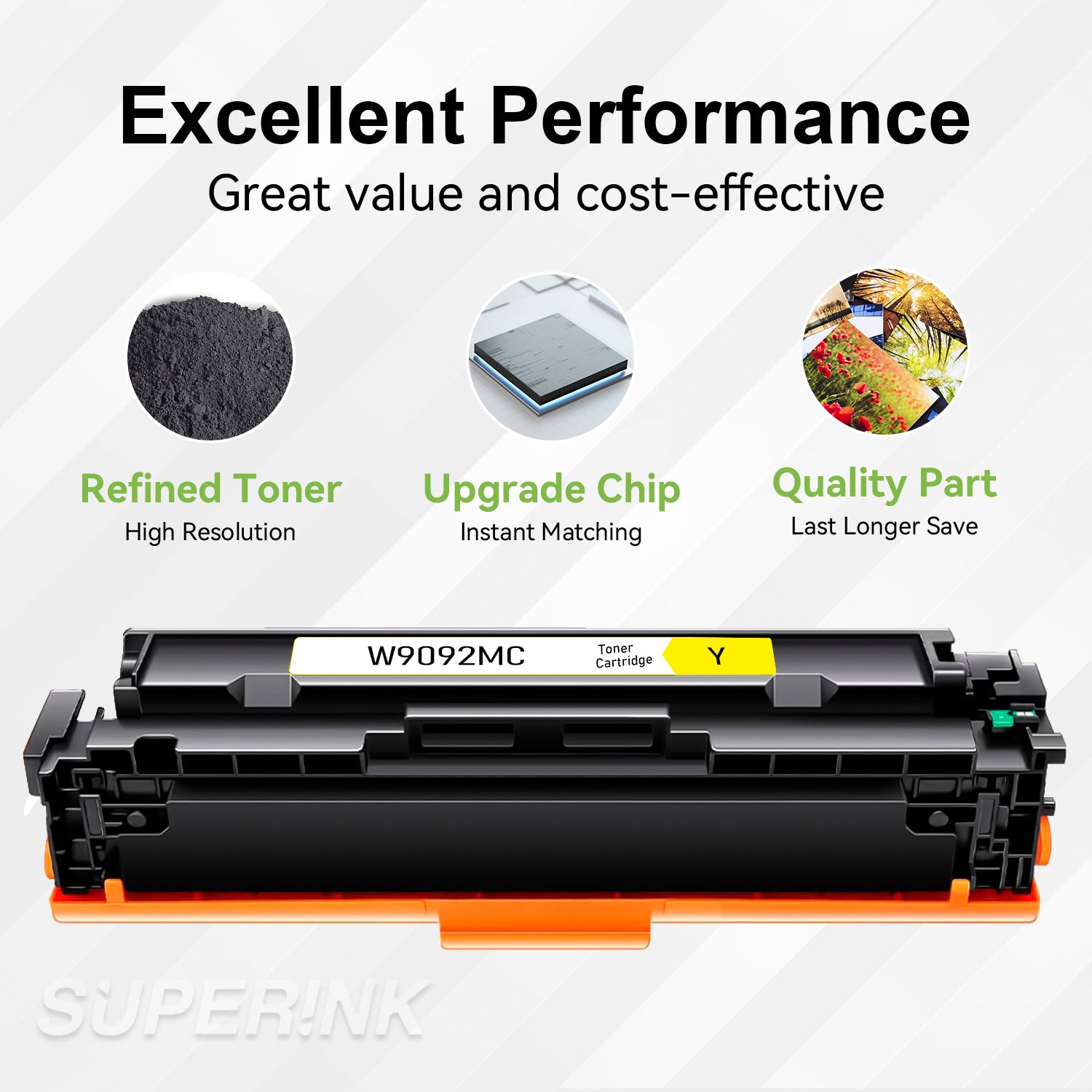 Compatible HP W9092MC Yellow Toner Cartridge