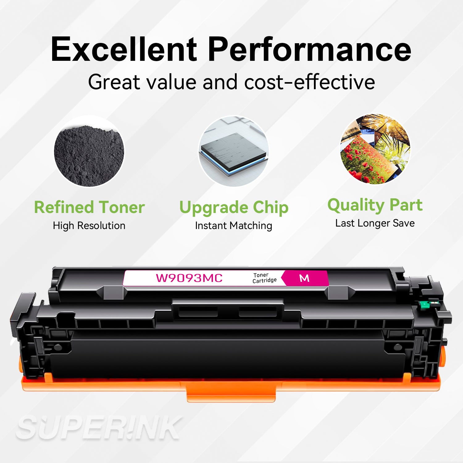 Compatible HP W9093MC Magenta Toner Cartridge