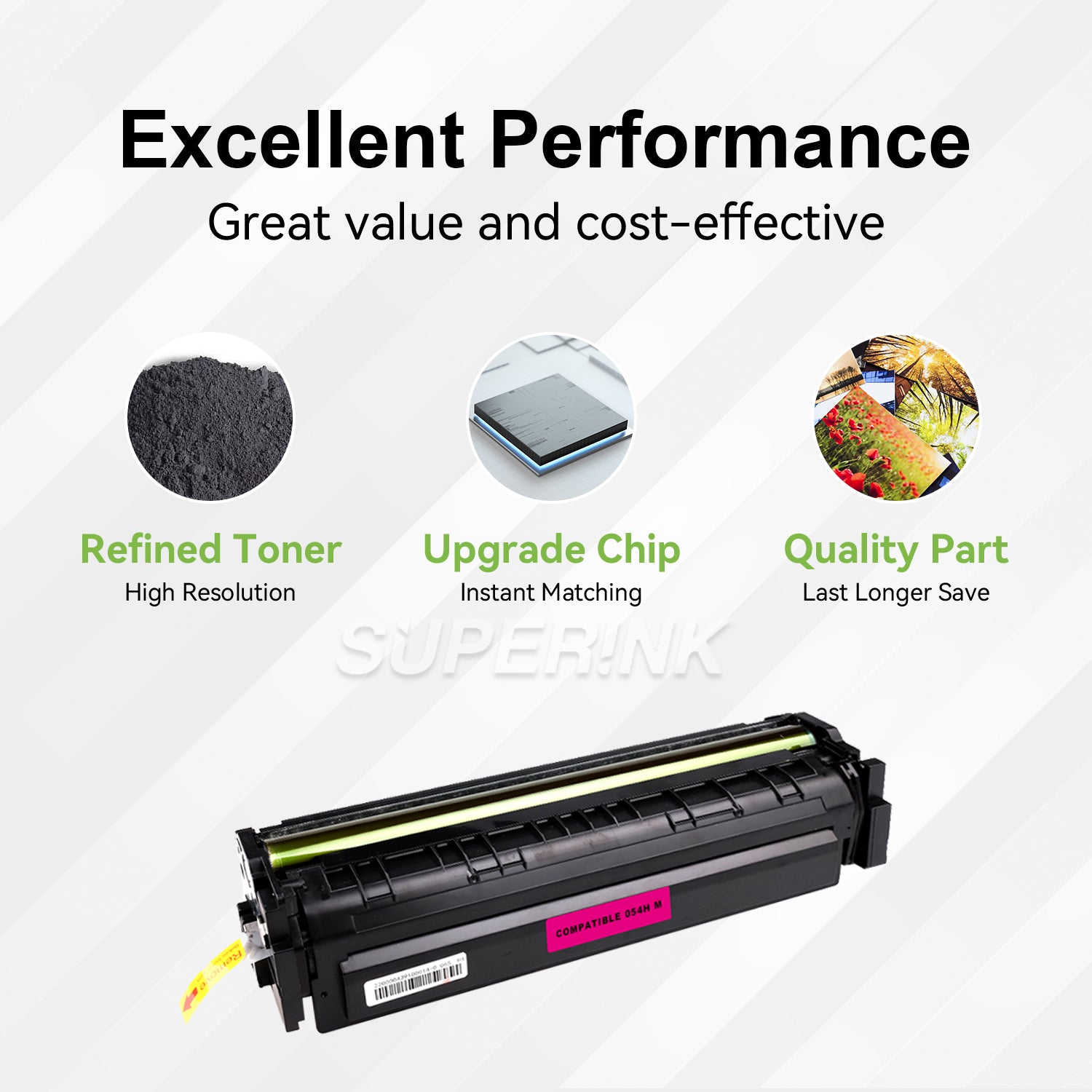 Compatible Canon 054H (3026C001) Magenta Toner Cartridge By Superink