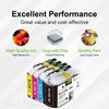 Compatible Brother LC20E  Ink Cartridge Combo BK/C/M/Y by Superink