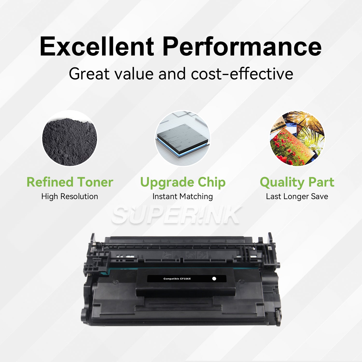 Compatible CF226X / 26X High Yield Black Toner Cartridge