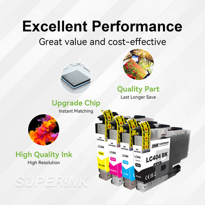 Compatible Brother LC404 Ink Cartridge Combo by Superink