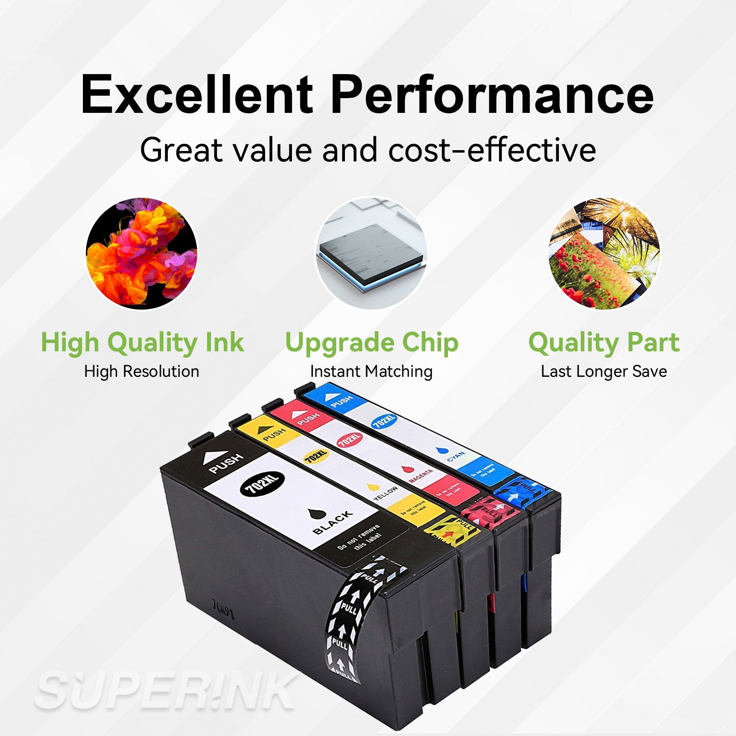 Compatible Epson T702XL / T702X-BCS Set Ink Cartridge