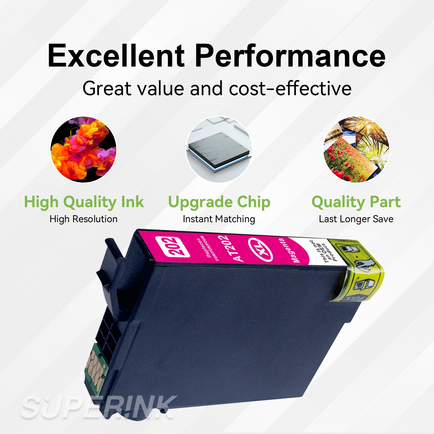 Compatible Epson T202XL Magenta Ink Cartridge (T202XL320) By Superink