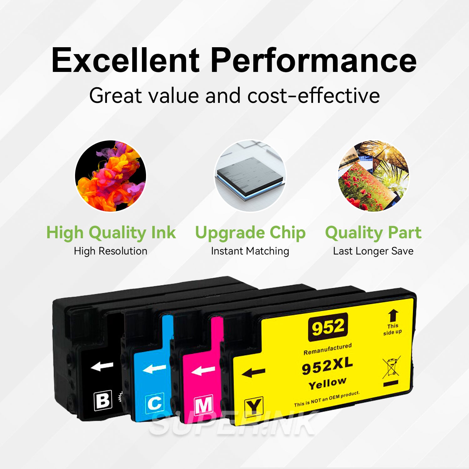 Cartouche d'encre Combo compatible HP 952XL Combo High Yield By Superink