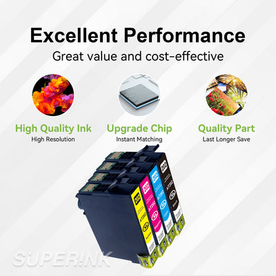 Compatible Epson T202XL T202 Ink Combo BK/C/M/Y By Superink