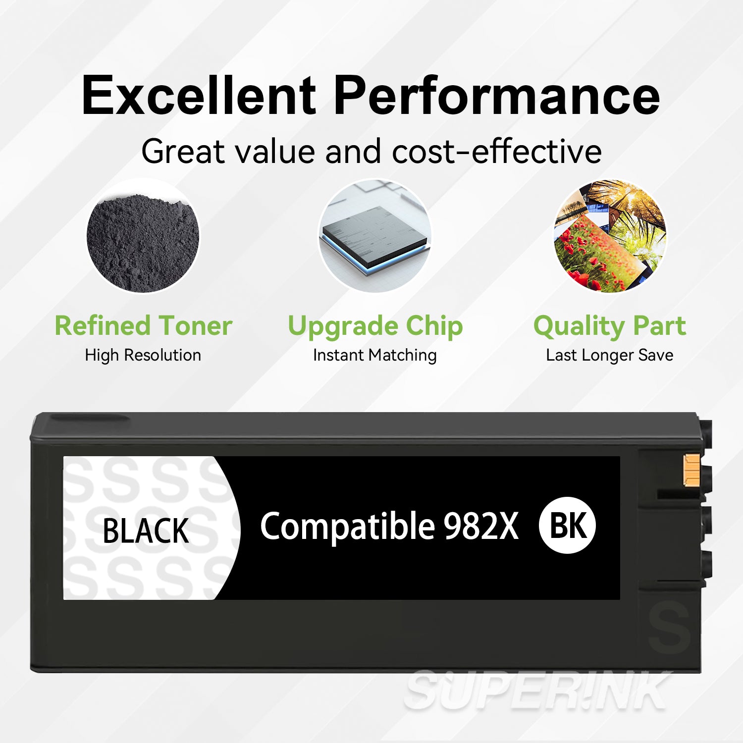 Compatible HP 982X T0B30A Black High Yield Inkjet Cartridge