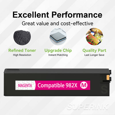 Compatible HP 982X T0B28A Magenta High Yield Inkjet Cartridge