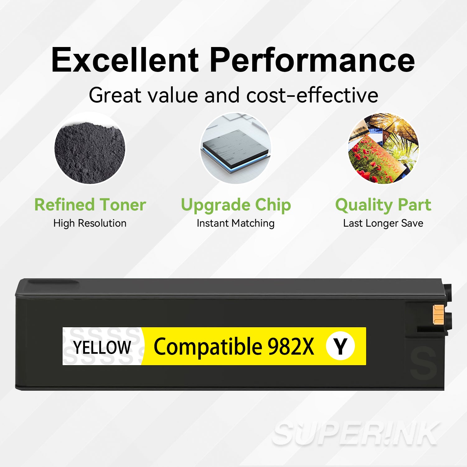 Compatible HP 982X T0B29A Yellow High Yield Inkjet Cartridge