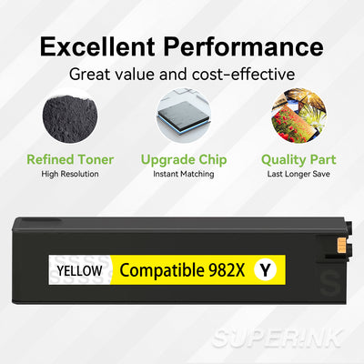Compatible HP 982X T0B29A Yellow High Yield Inkjet Cartridge