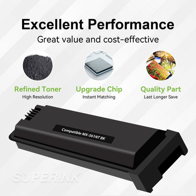 Compatible SHARP MX-561NT Black Toner