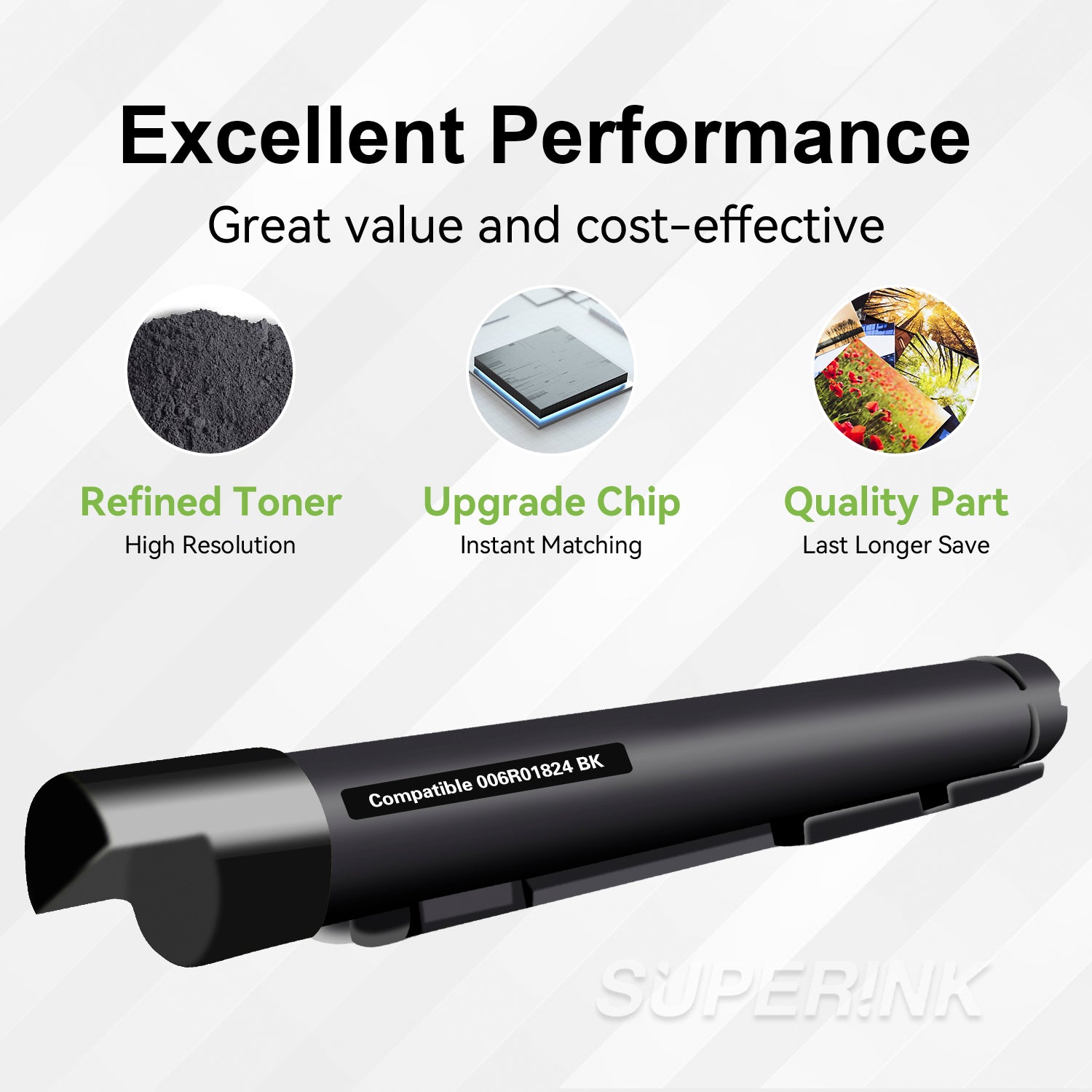 Compatible Xerox 006R01824 Black Toner Extra High Yield By Superink