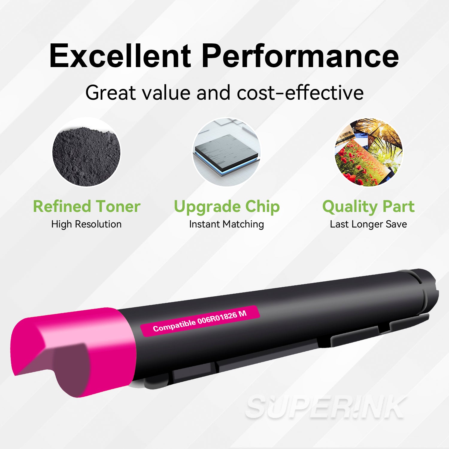Compatible Xerox 006R01826 Magenta Toner Extra High Yield By Superink