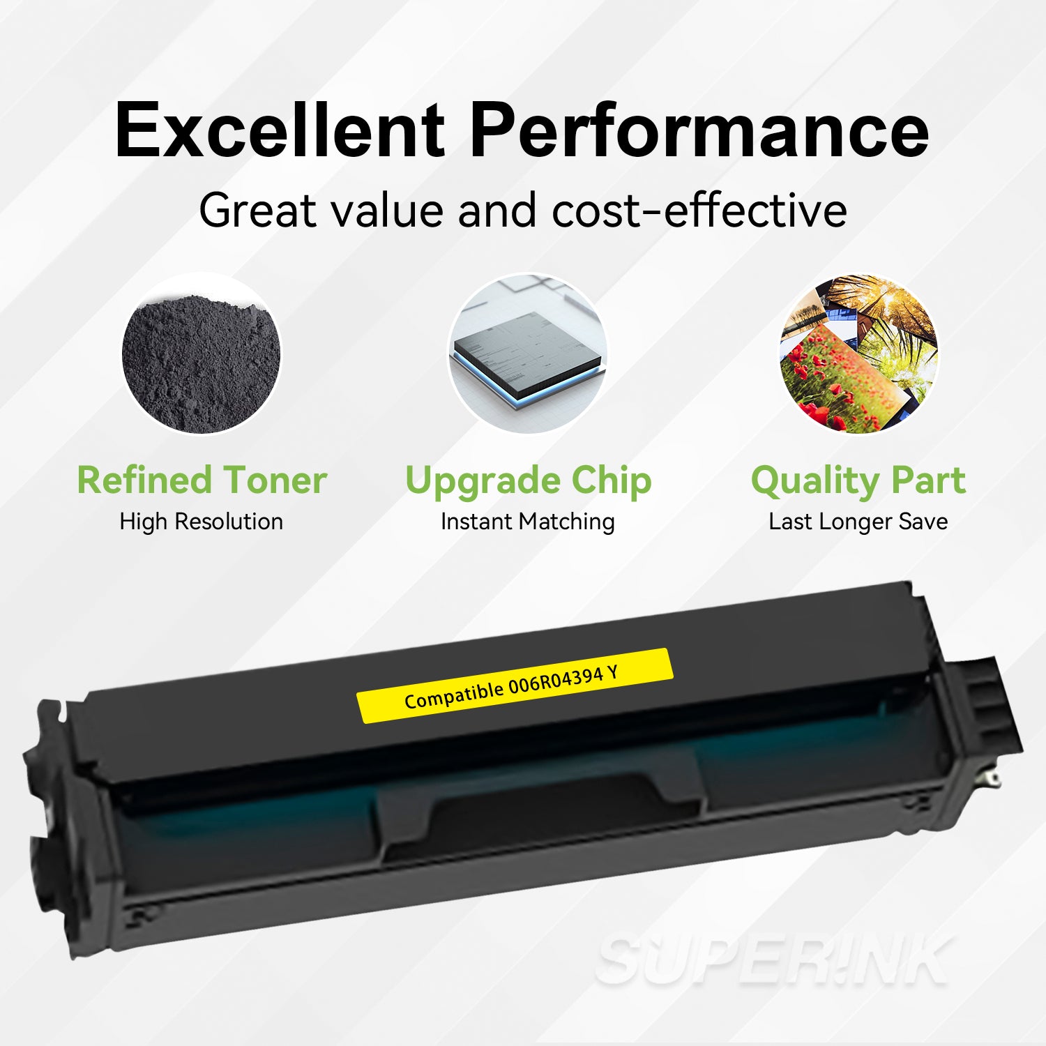 Compatible Xerox 006R04394 Yellow Toner Cartridge By Superink