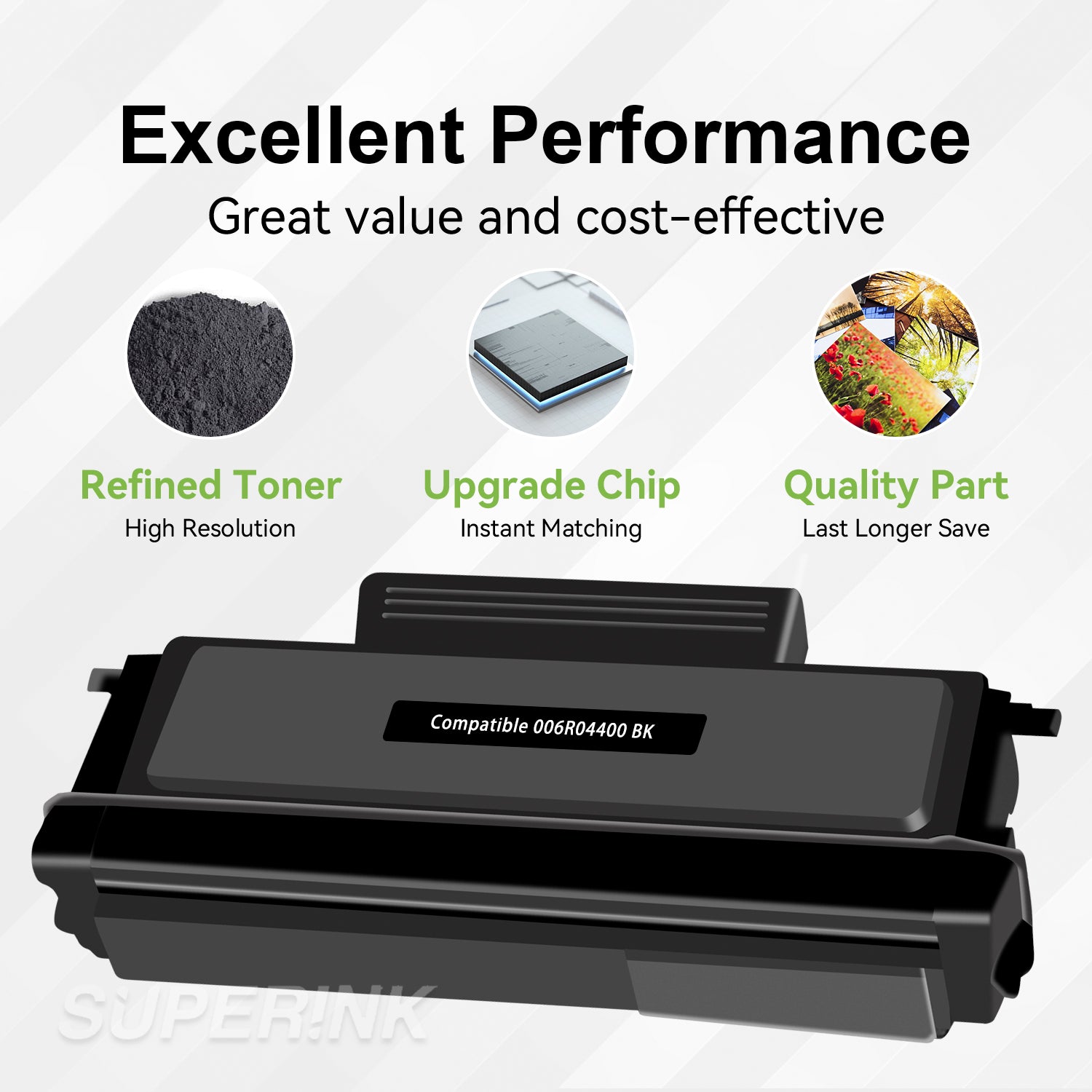 Compatible Xerox 006R04400 Black Toner Cartridge By Superink