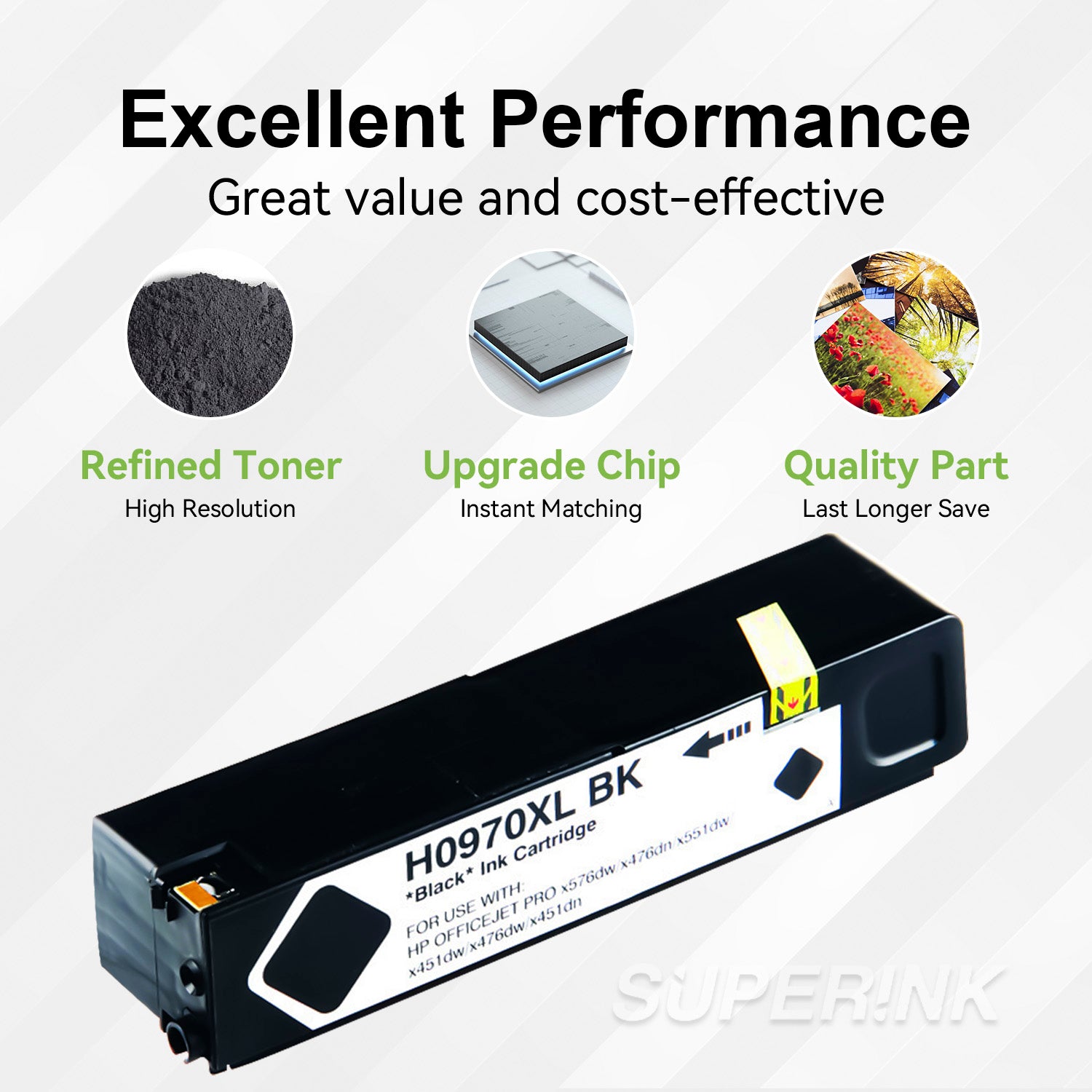 Compatible HP 970XL Ink Cartridge Black. High Yield