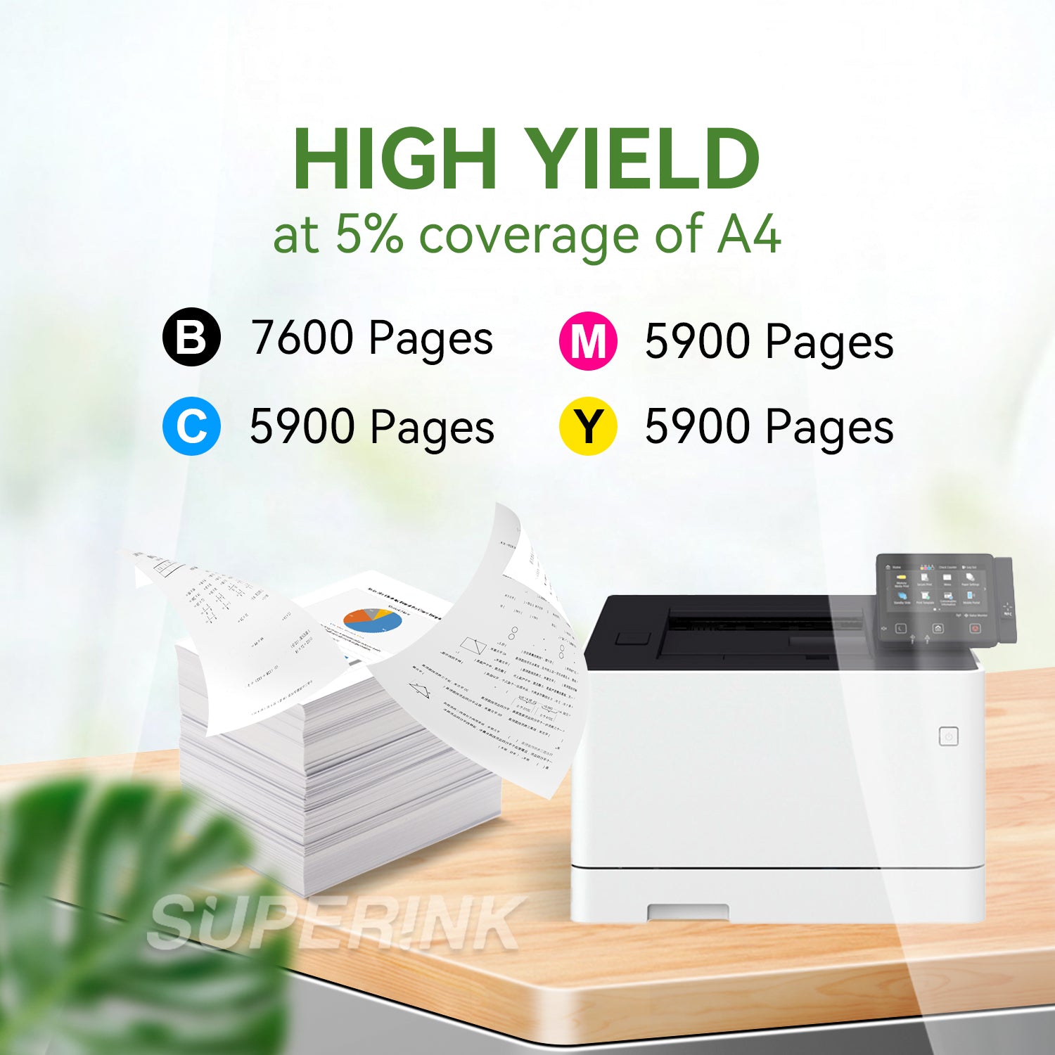 Compatible Canon 055H With Chip Toner Cartridge Combo By Superink