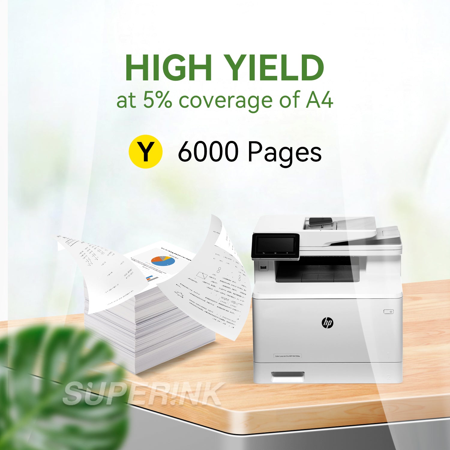 Compatible HP W2022X / 414X Yellow Toner By Superink