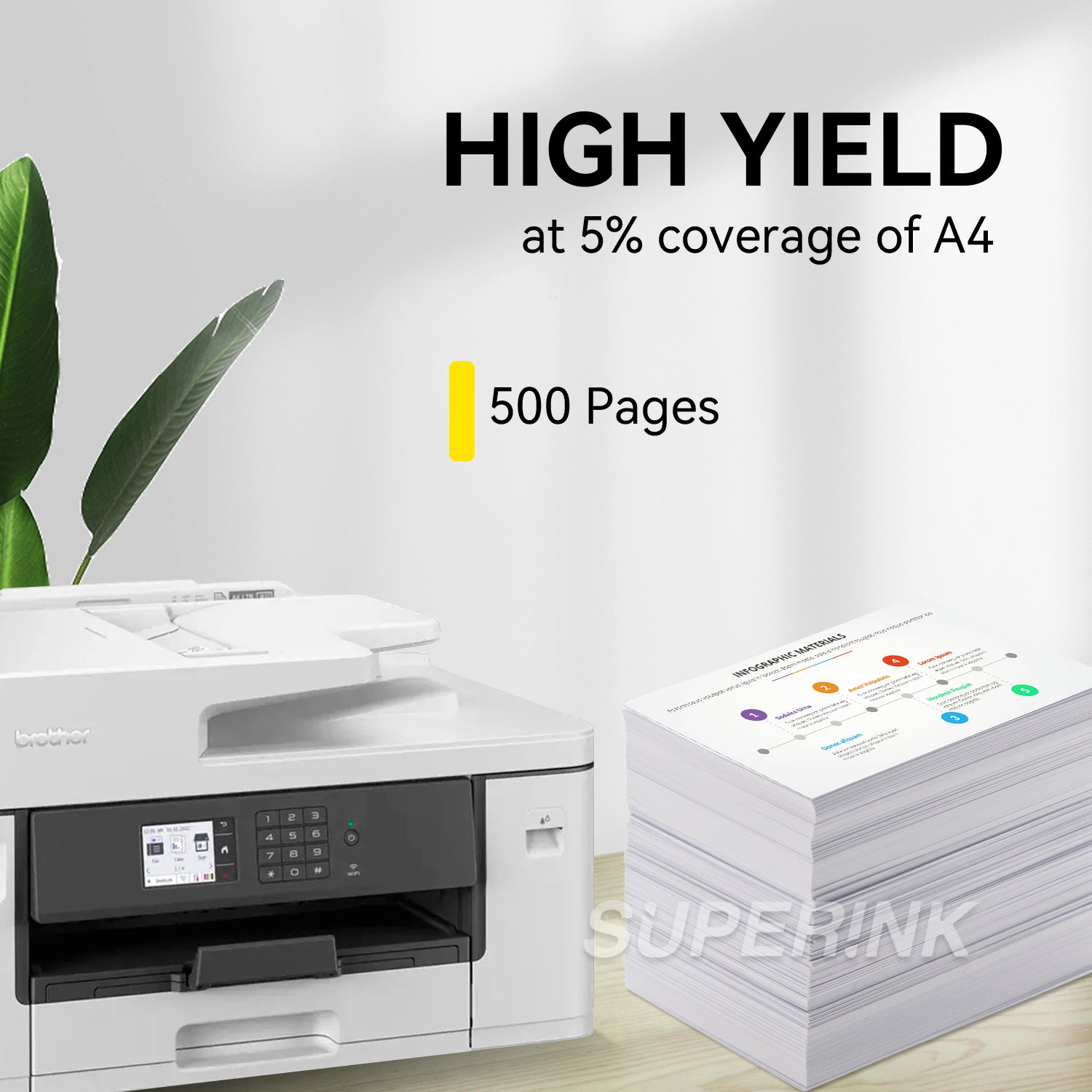 Compatible Brother LC401XL Yellow Ink Cartridge by Superink