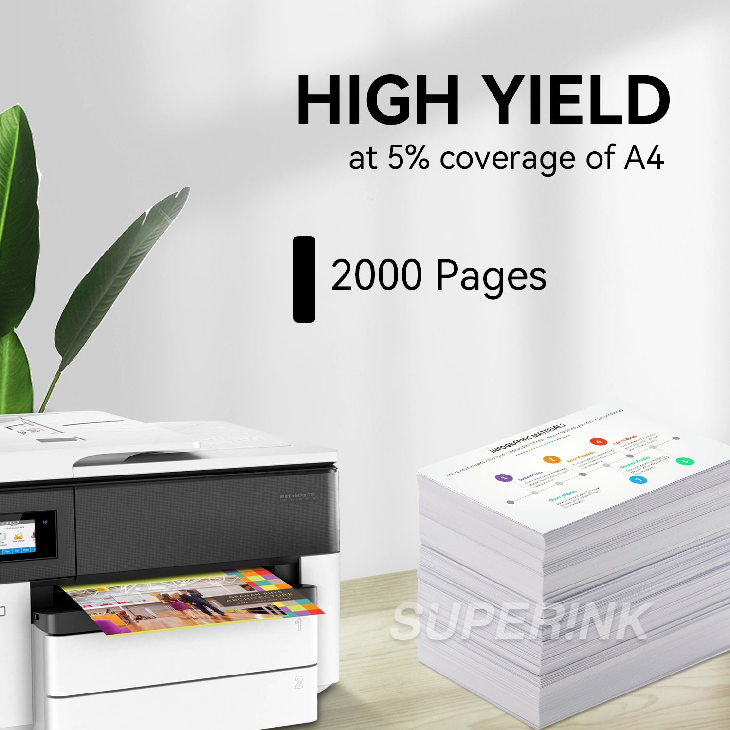 Compatible HP 962XL Black High Yield Ink Cartridge by Superink