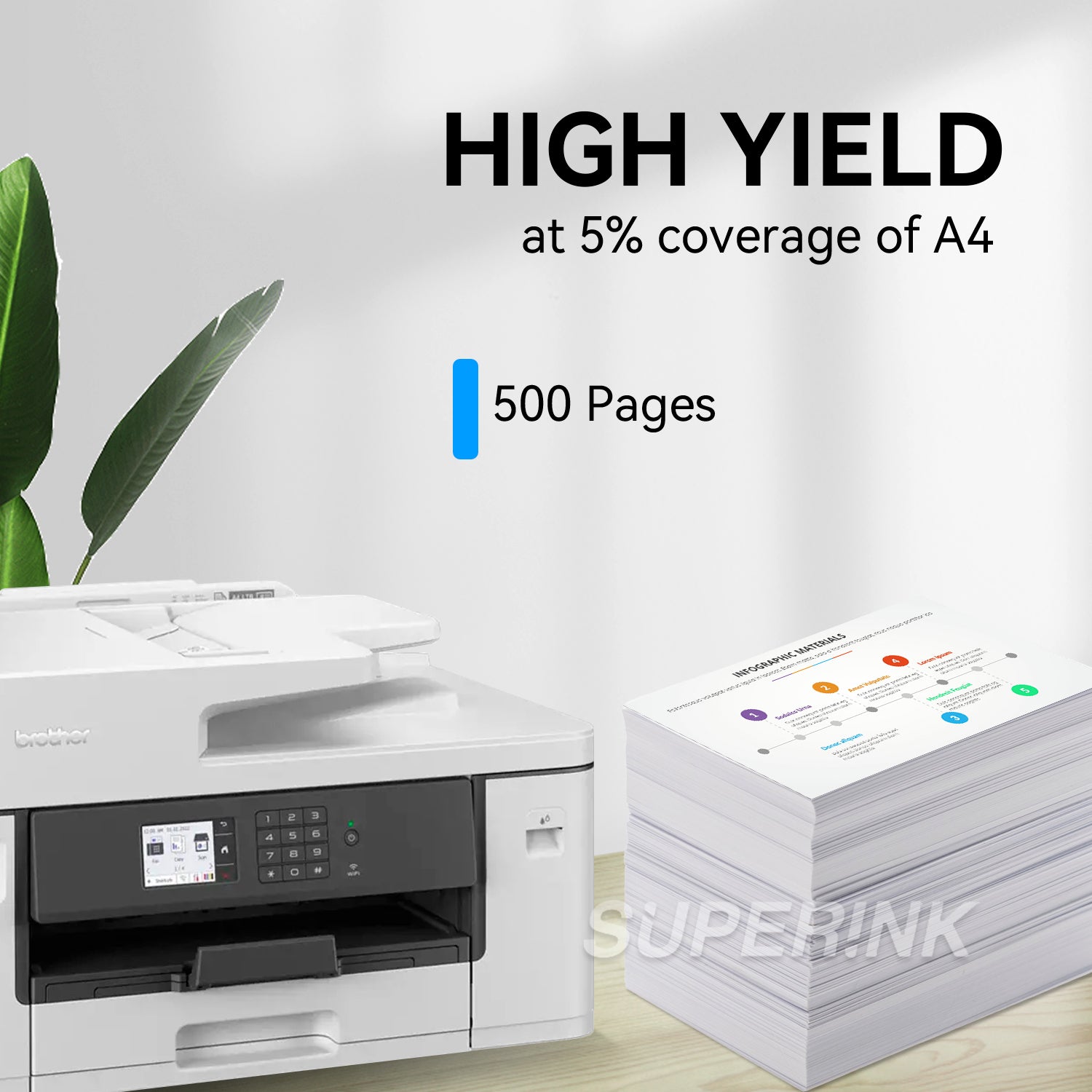 Compatible Brother LC401XL Cyan Ink Cartridge by Superink