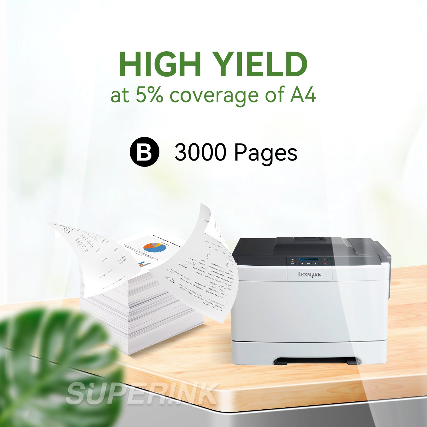 Compatible Lexmark 71B10K0 Black Toner Cartridge by Superink