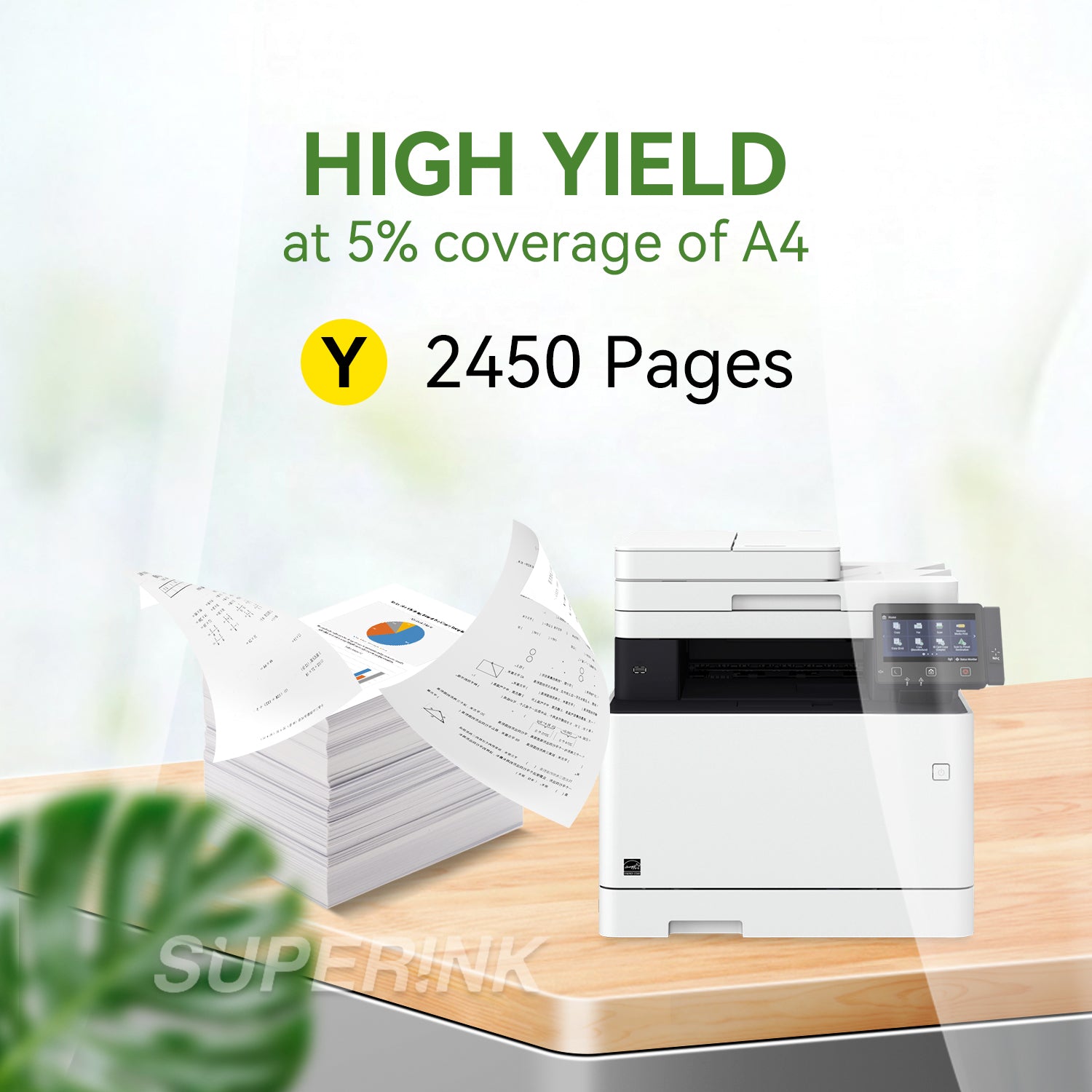 Compatible HP W2112X / 206X Yellow Toner By Superink