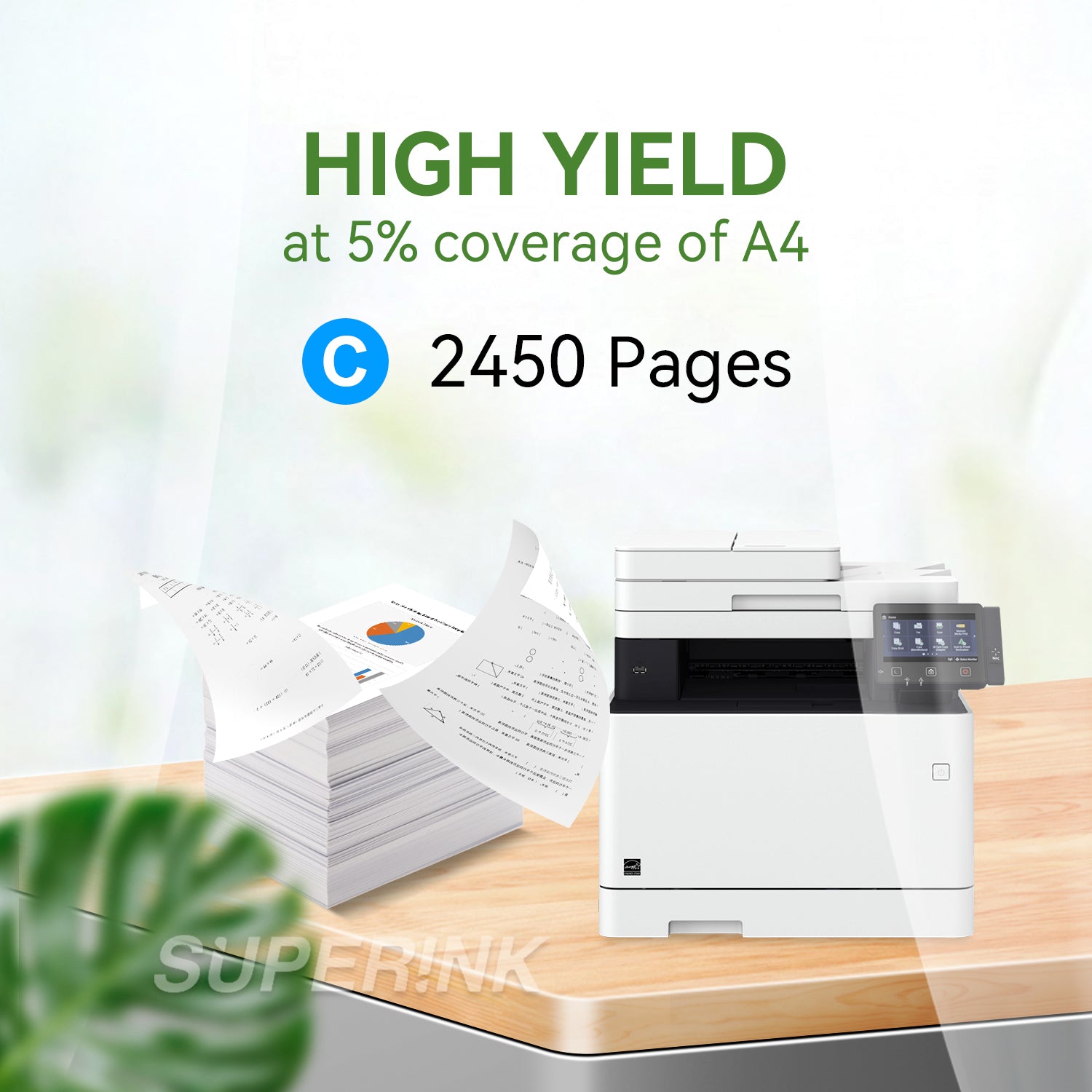 Compatible HP W2111X / 206X Cyan Toner By Superink