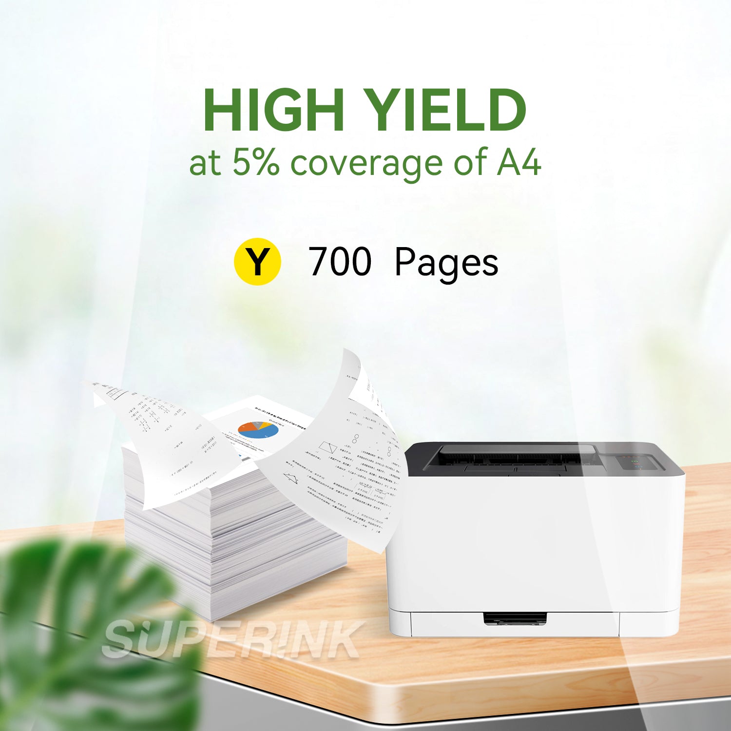 Compatible HP W2062A (116A) Yellow Toner Cartridge By Superink