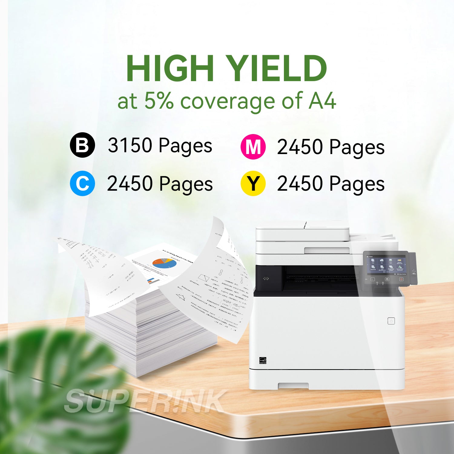 Compatible HP 206X Toner Cartridge Set By Superink