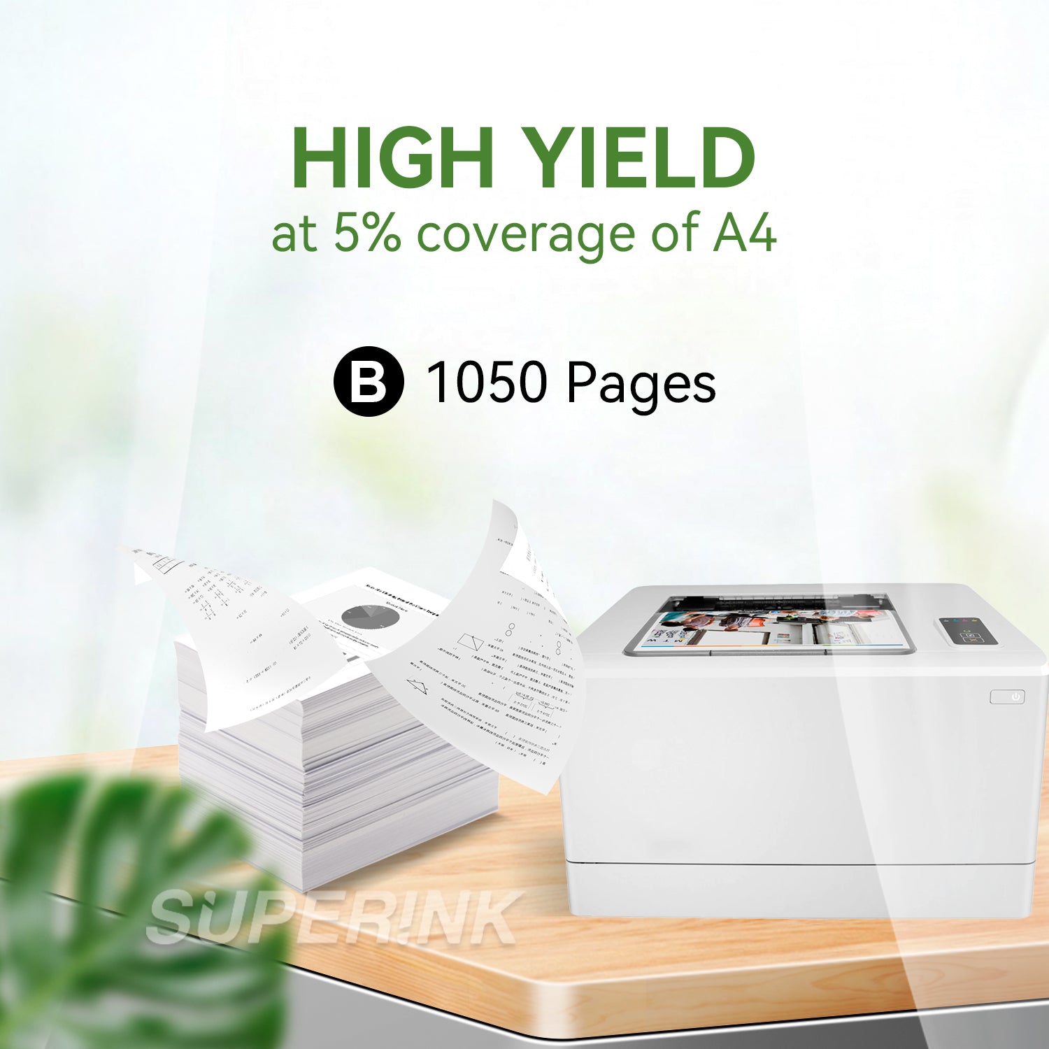 Compatible HP W2310A / 215A Black Toner (With Chip) By Superink