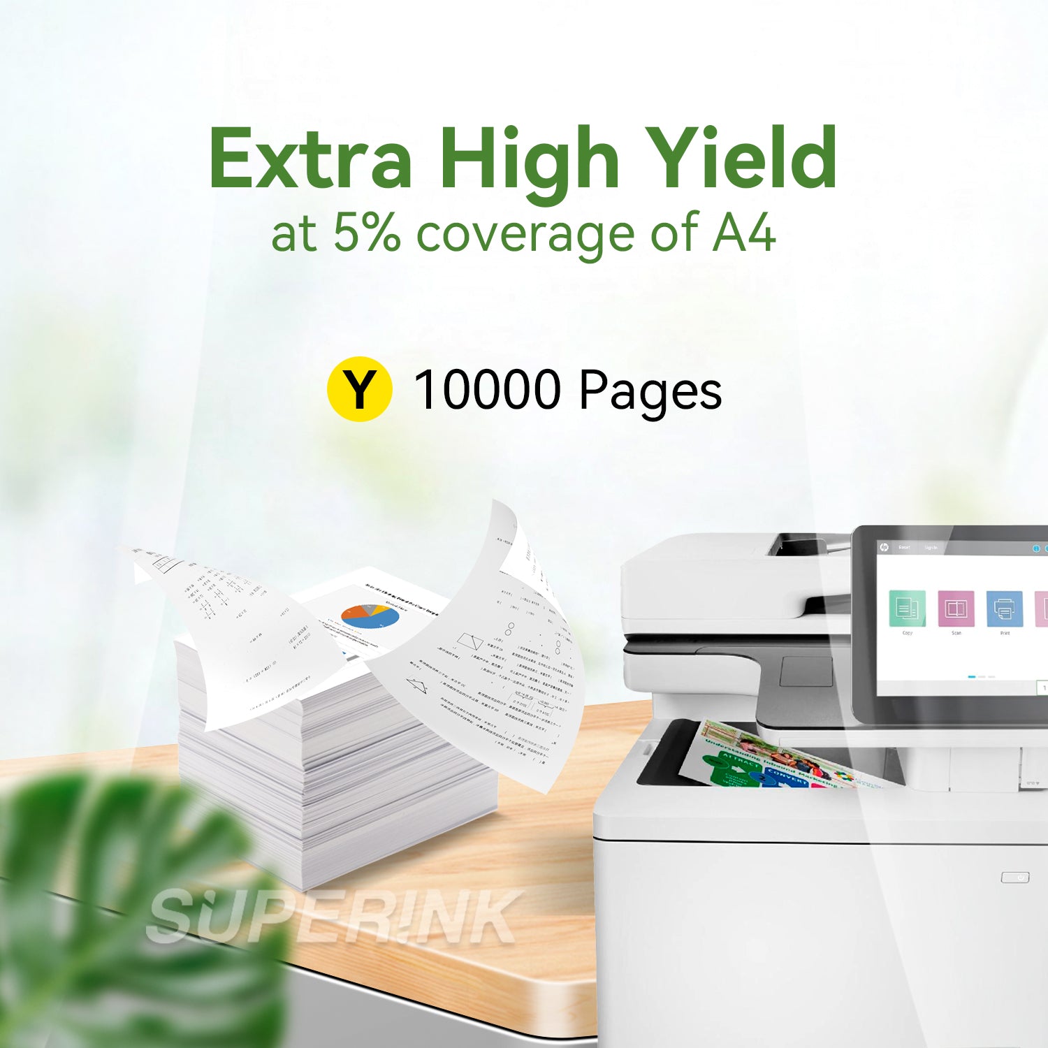 Compatible HP W2122X / 212X With Chip Yellow Toner By Superink