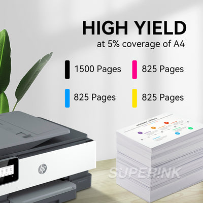 Compatible HP 910XL Combo High Yield Ink Cartridge by Superink