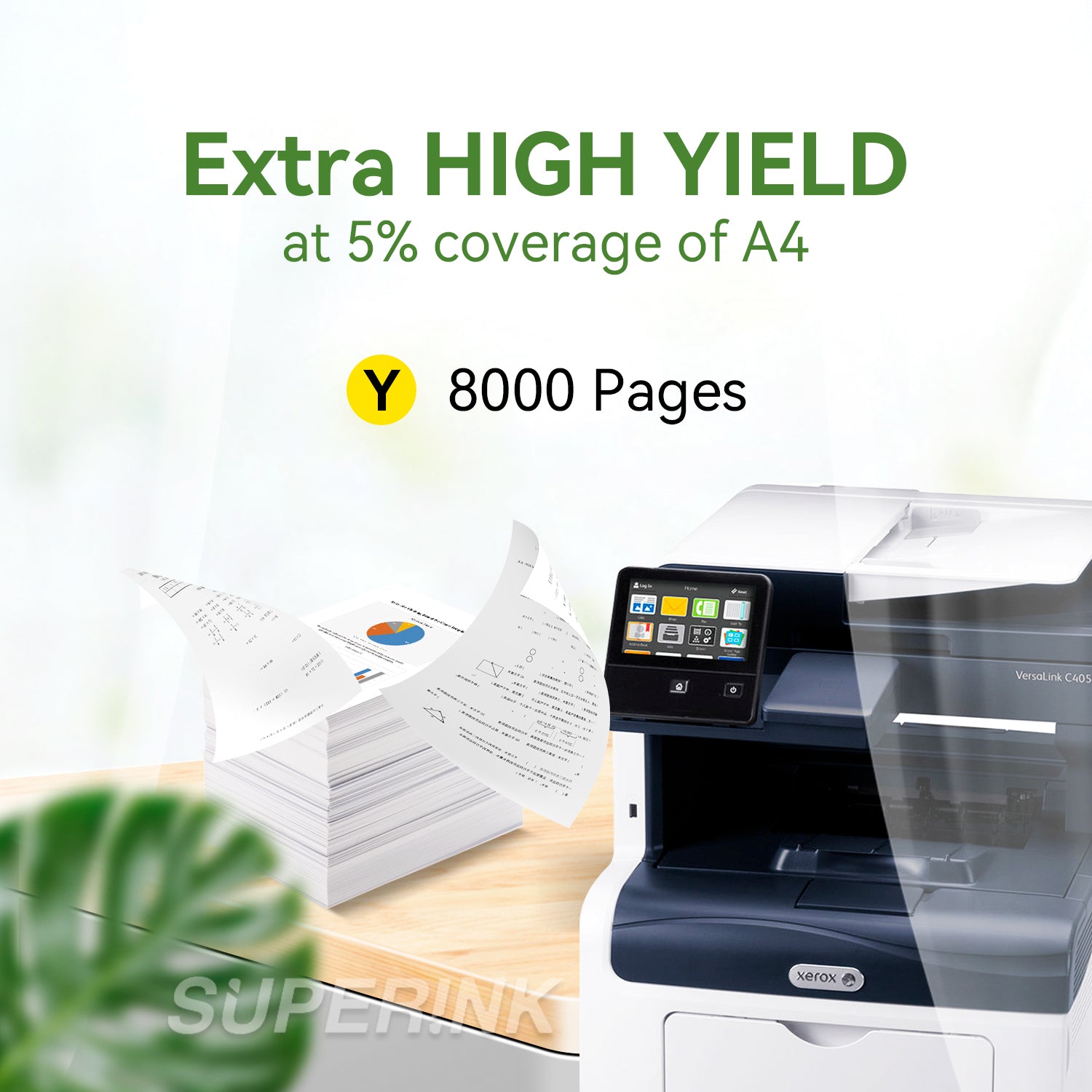 Compatible Xerox 106R03525 Yellow Toner Cartridge By Superink