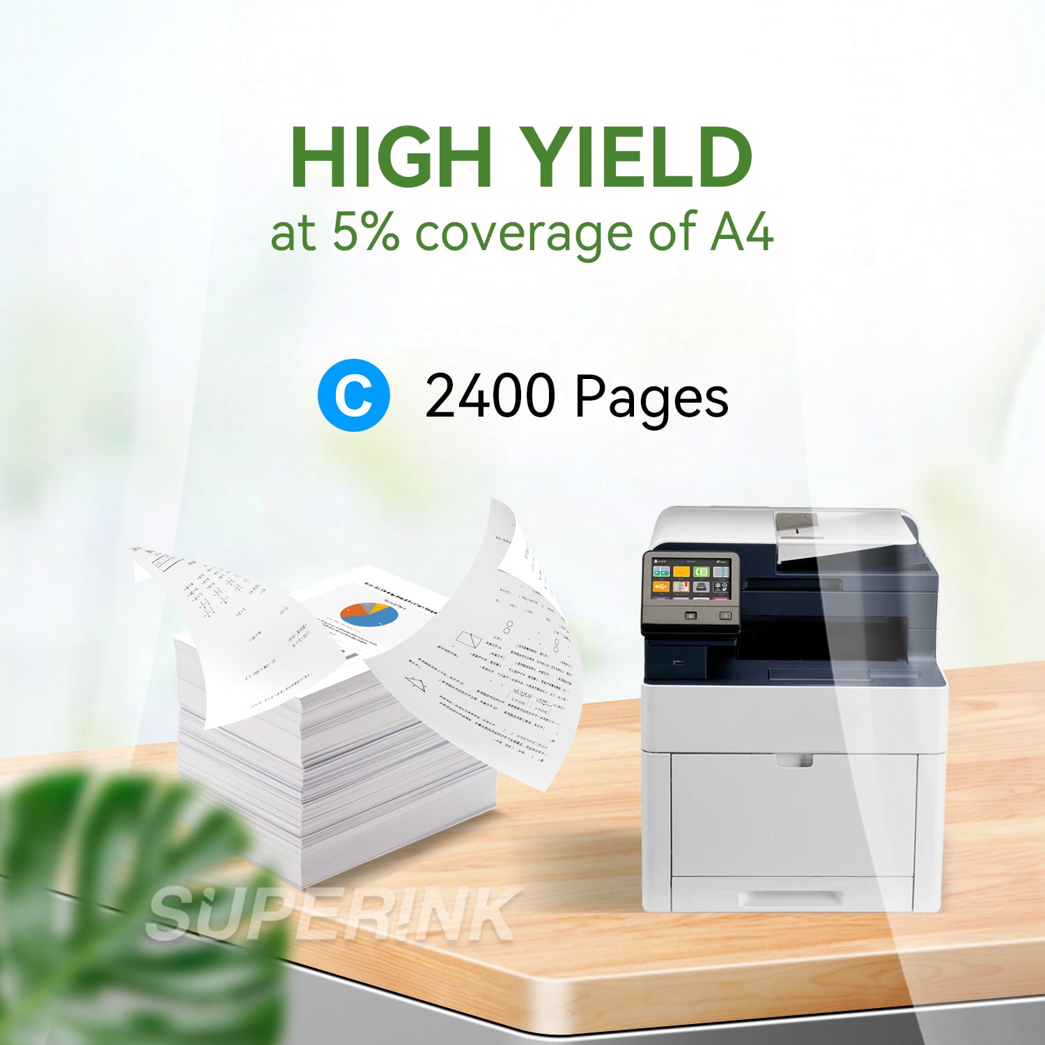 Compatible Xerox 106R03477 Cyan Toner Cartridge By Superink