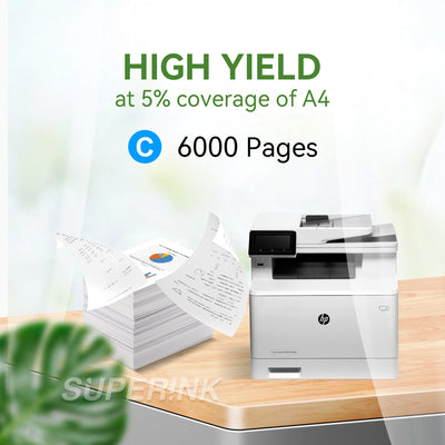 Compatible HP W2021X / 414X Cyan Toner By Superink