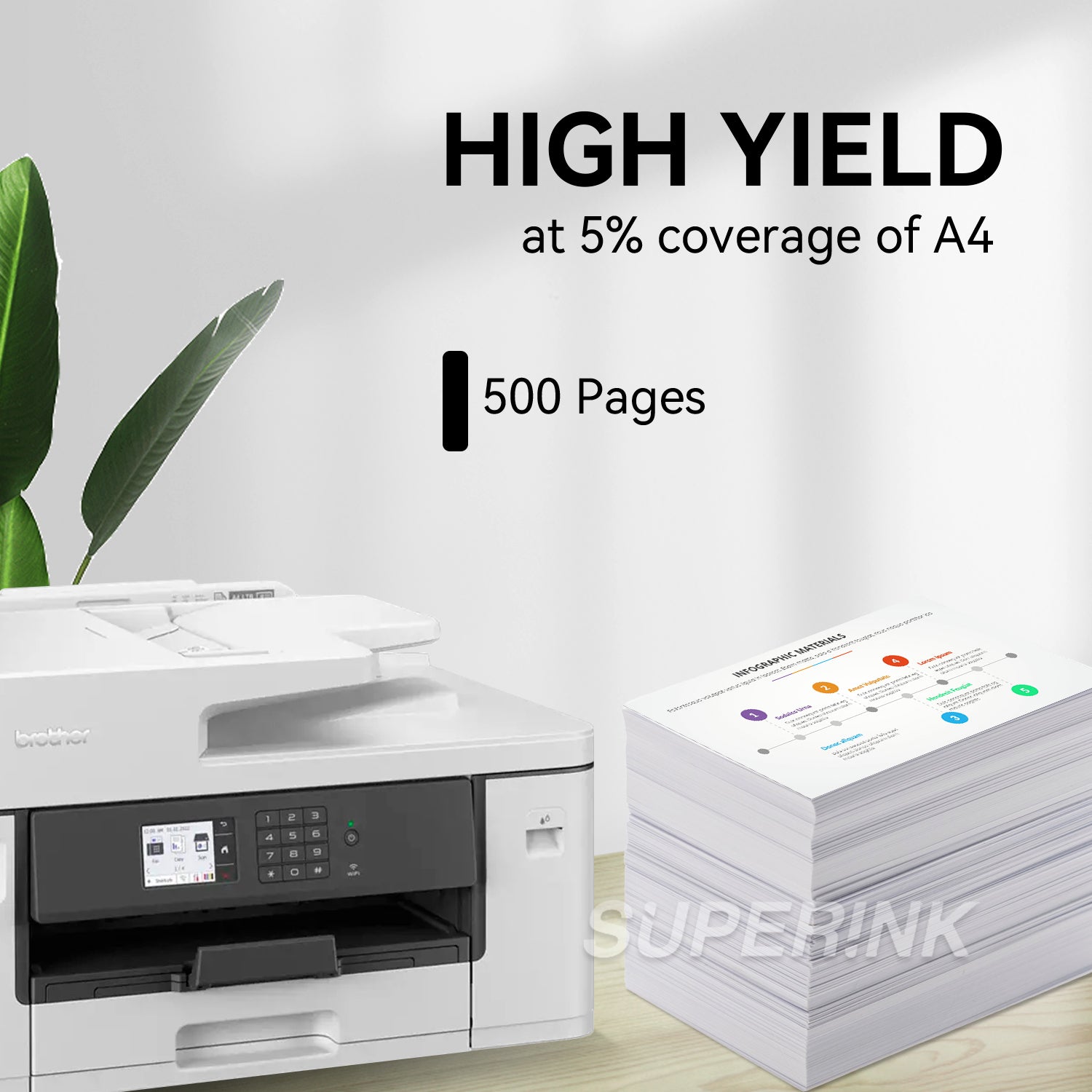 Compatible Brother LC401 Black Ink Cartridge High Yield by Superink