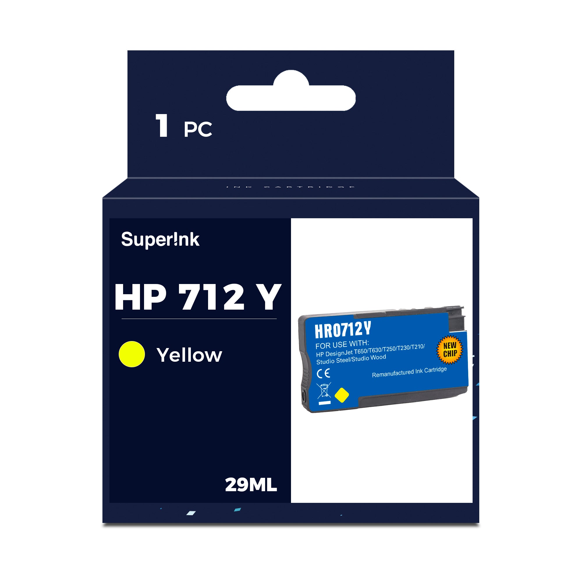 HP 712 YELLOW
