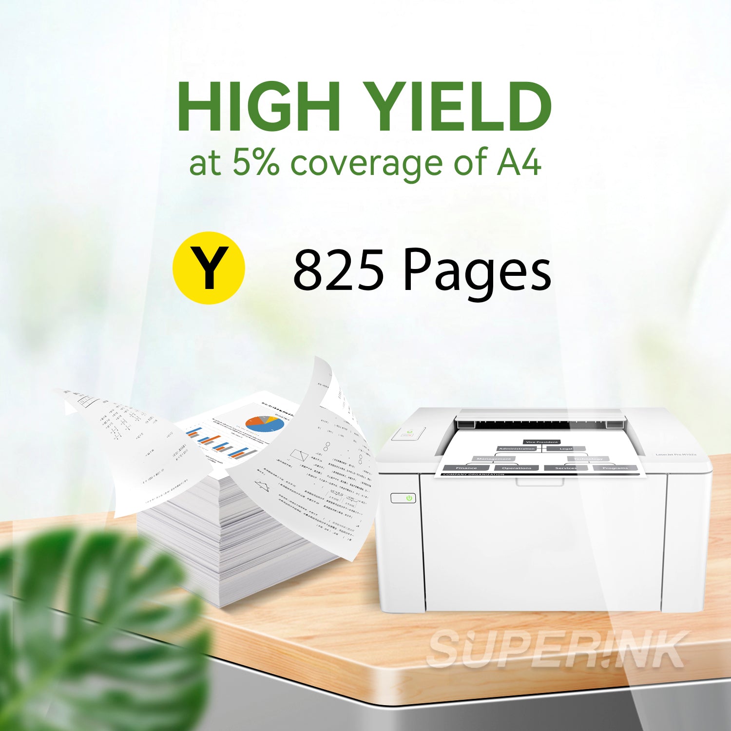 Cartouche d'encre jaune HP 933XL (HP CN056AN) compatible par Superink