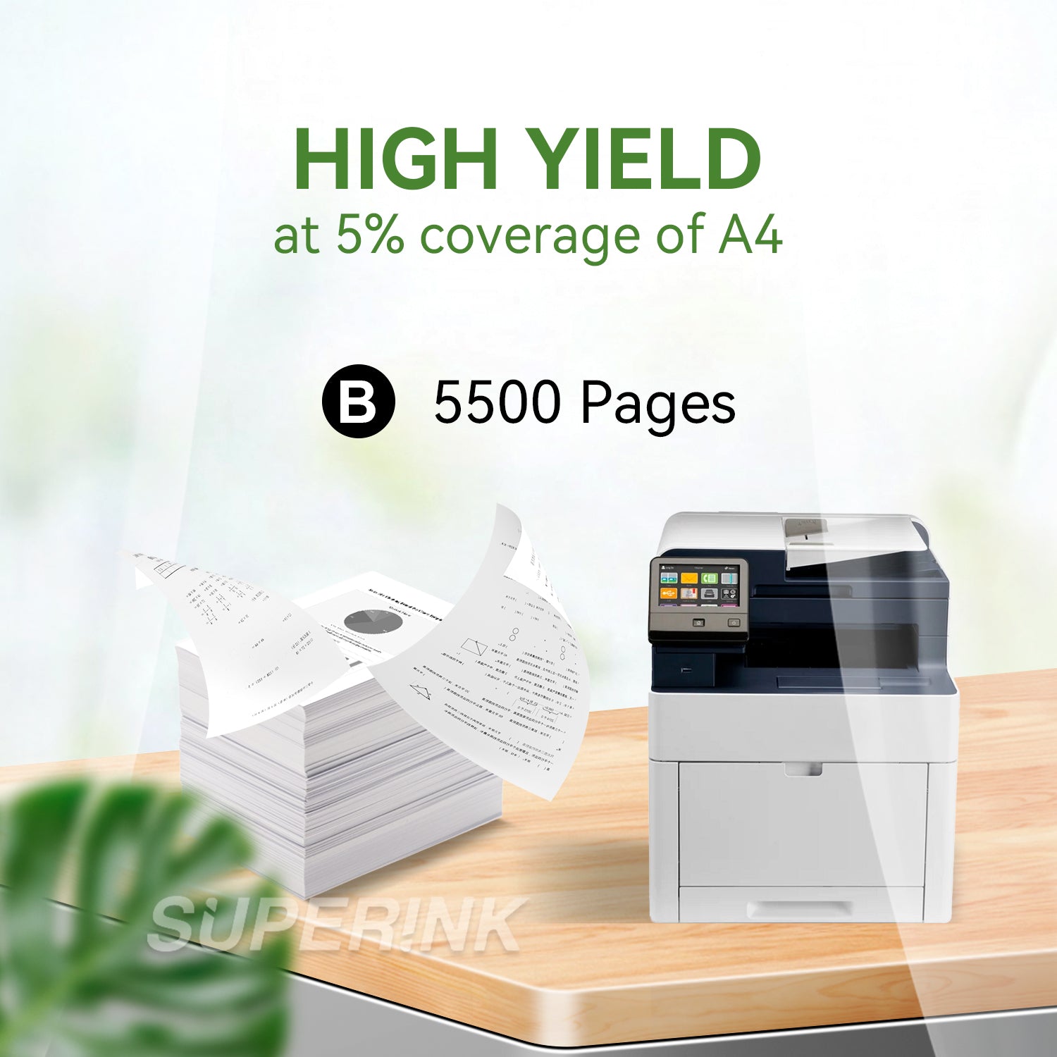 Compatible Xerox 106R03480 Black Toner Cartridge By Superink