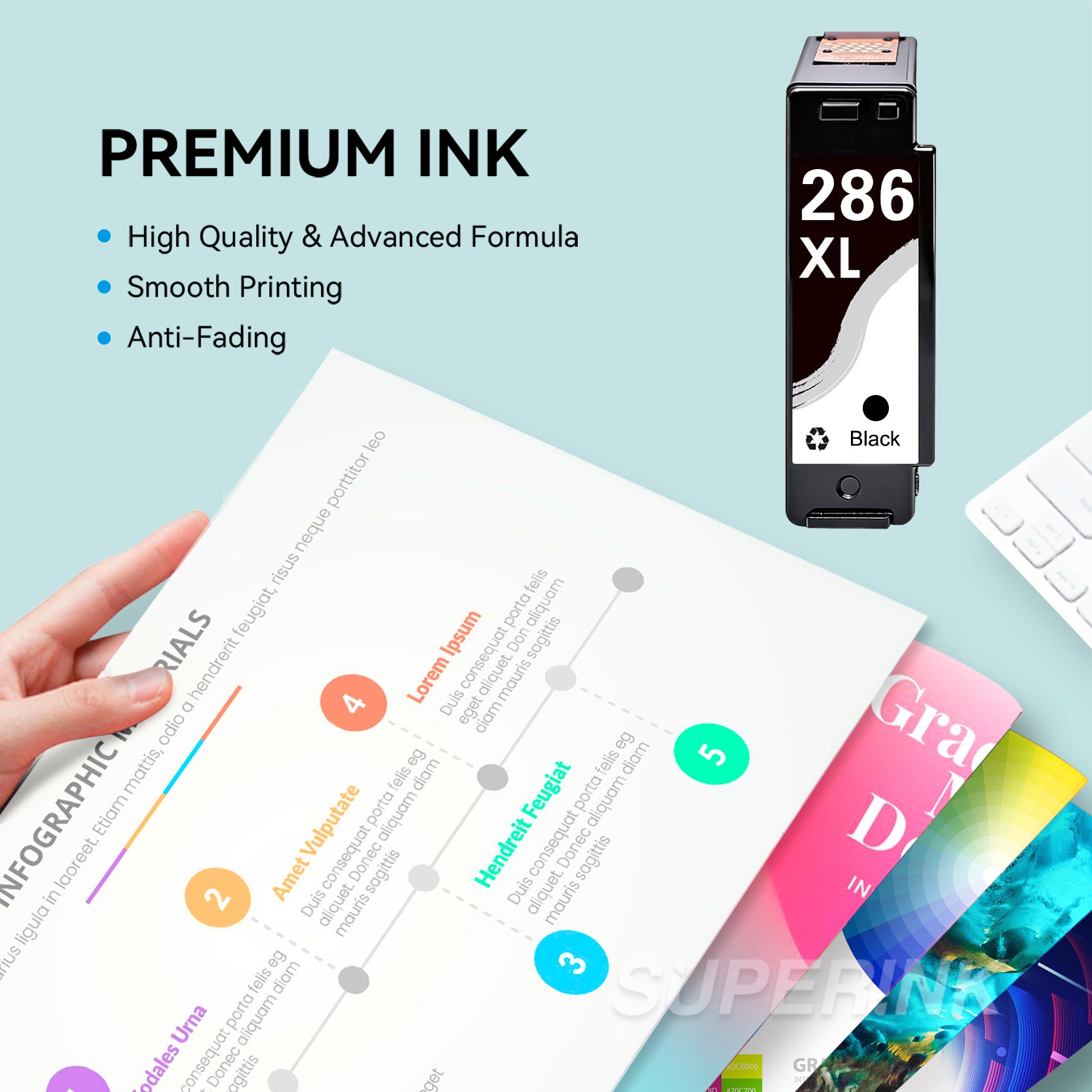 Compatible Canon CL-286XL (6216C001) Color Inkjet Cartridge