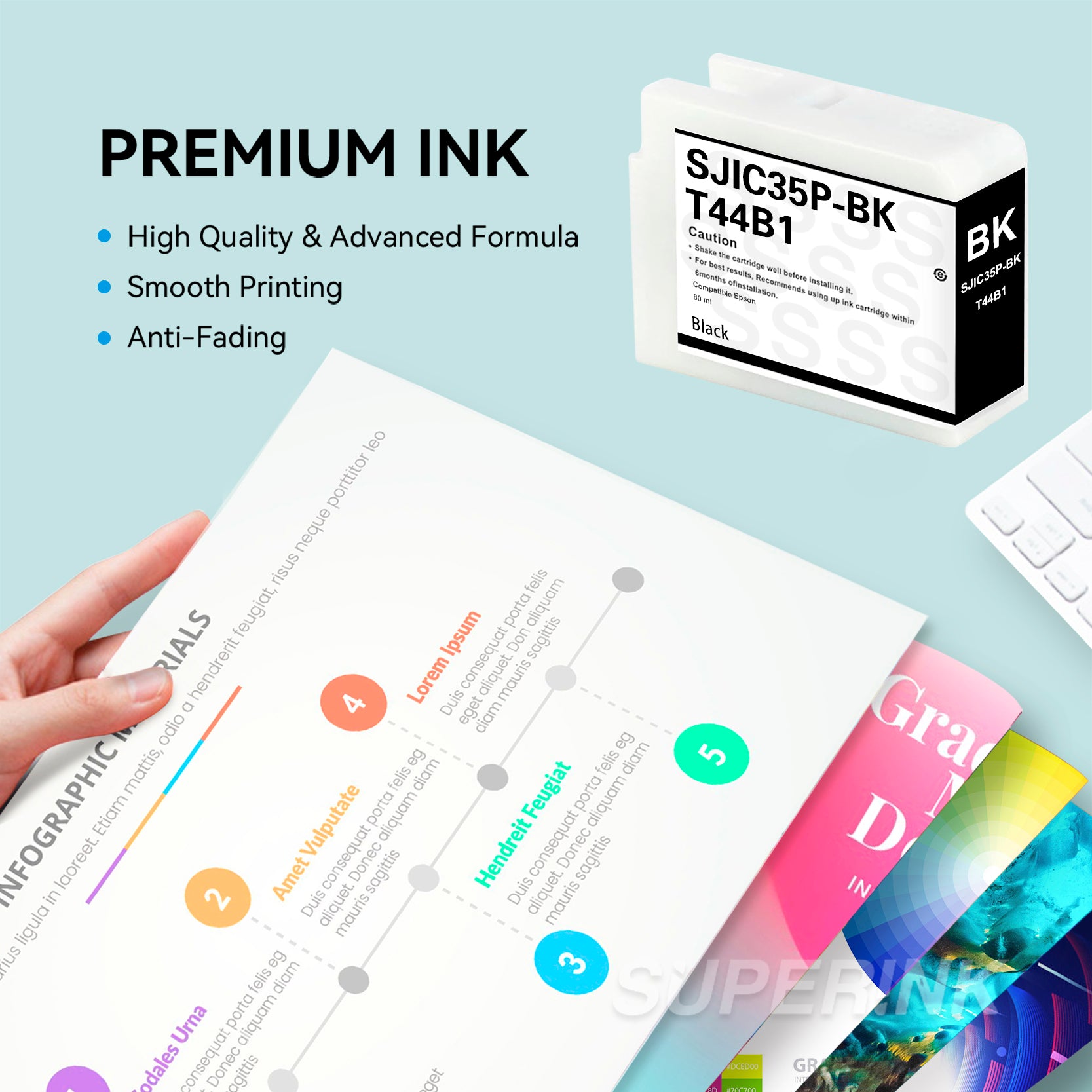 Compatible Epson SJIC35P Black Ink Cartridge