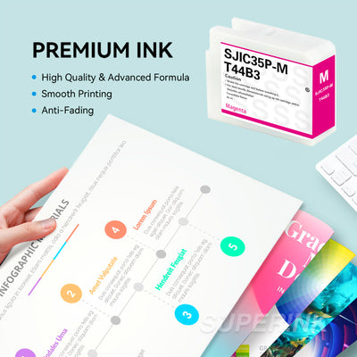 Compatible Epson SJIC35P Magenta Ink Cartridge
