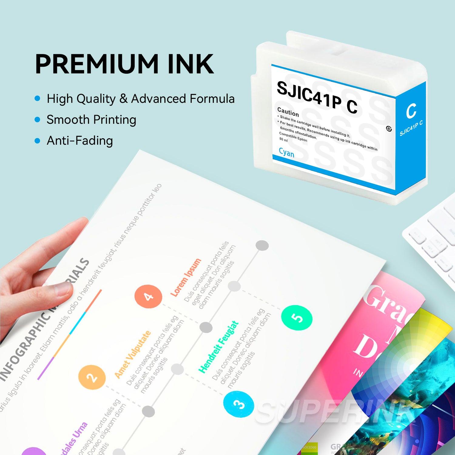 Compatible SJIC41P Cyan Ink Cartridge